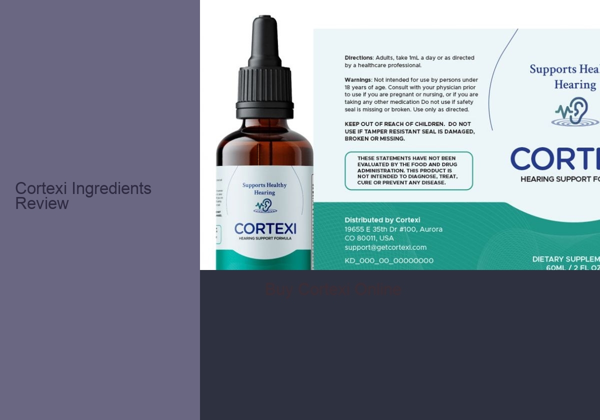 Cortexi Ingredients Review